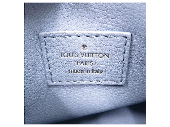 Borsa Louis Vuitton Nano Speedy Blu chiaro - vista 10