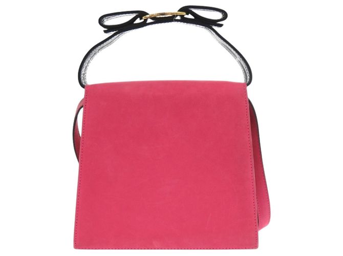 Borsa in scamosciato Vara Ribbon Salvatore Ferragamo Rosa - vista 2