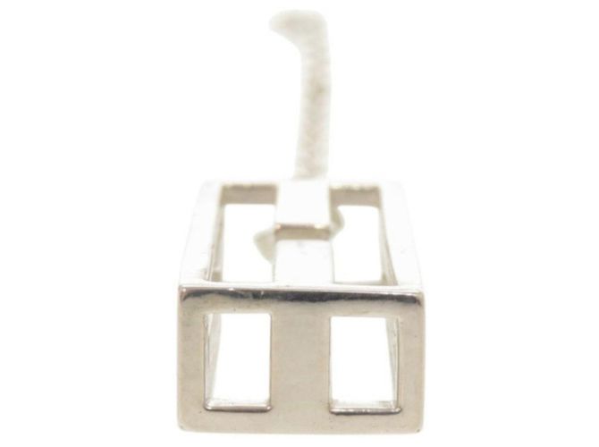 Hermès Hermes Vintage Logo Schlüsselanhänger Silber - Ansicht 4