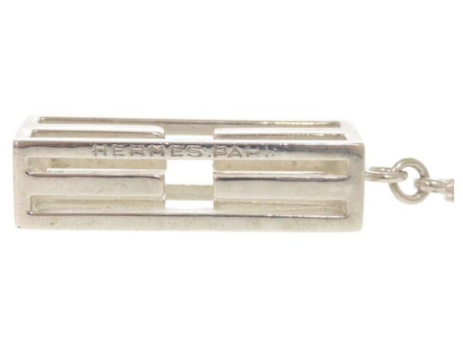 Hermès Hermes Vintage Logo Schlüsselanhänger Silber - Ansicht 5