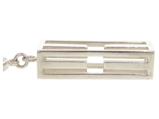 Hermès Hermes Vintage Logo Schlüsselanhänger Silber - Ansicht 6