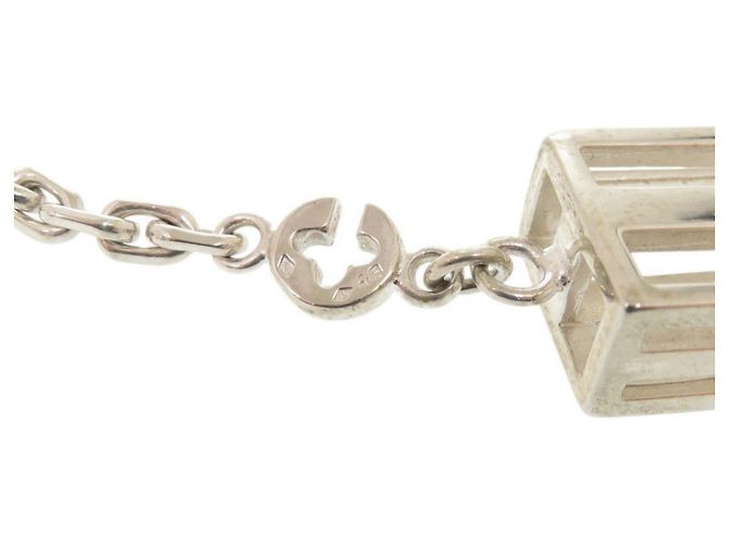 Hermès Hermes Vintage Logo Schlüsselanhänger Silber - Ansicht 7