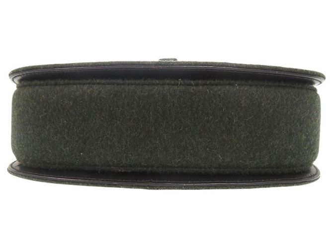 Gucci Vintage Turnlock Handtasche Schwarz Grün - Ansicht 3