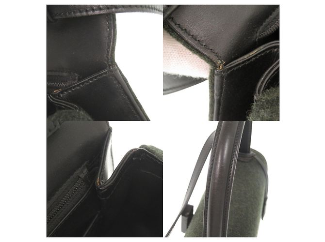 Gucci Vintage Turnlock Handtasche Schwarz Grün - Ansicht 8