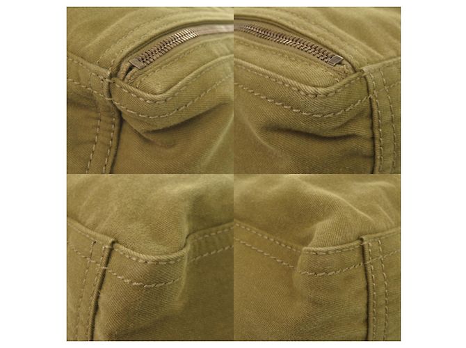 Yves Saint Laurent Khaki Canvas Tote Bag - Ansicht 5