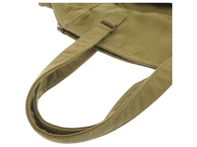 Yves Saint Laurent Khaki Canvas Tote Bag - Ansicht 6