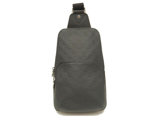 Borsa a tracolla Louis Vuitton Damier Infini Avenue Nero - vista 2