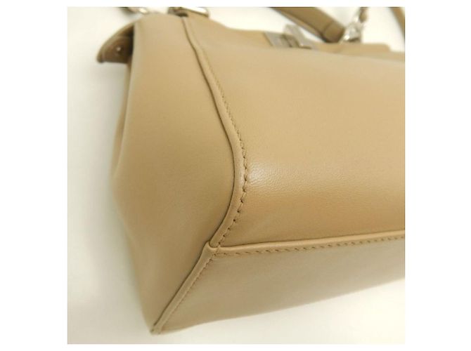 Borsa Fendi Peekaboo Mini Beige - vista 11