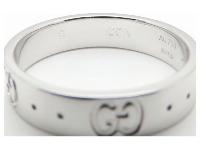 Anillo Icon Band de GUCCI en oro blanco de 18K - vista 6