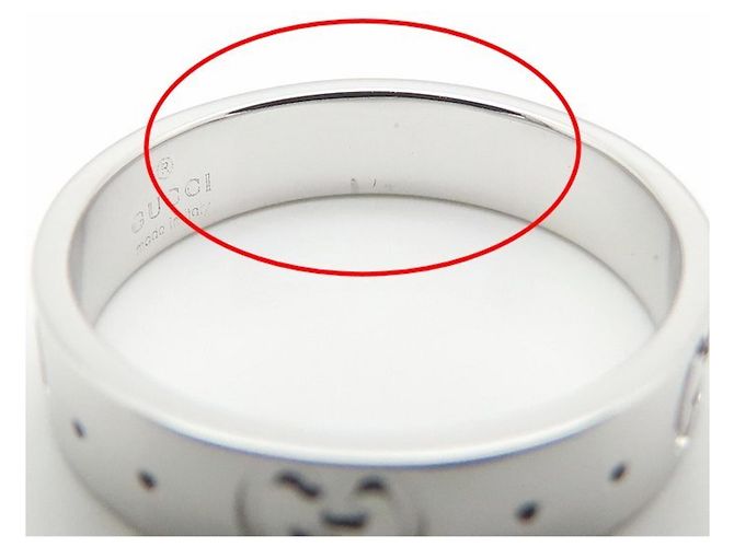 Anillo Icon Band de GUCCI en oro blanco de 18K - vista 9