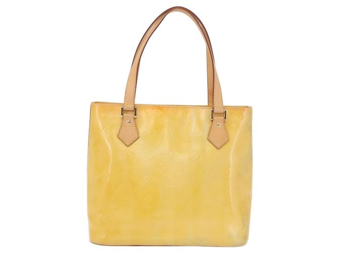 Louis Vuitton Houston Monogram Vernis Giallo - vista 2