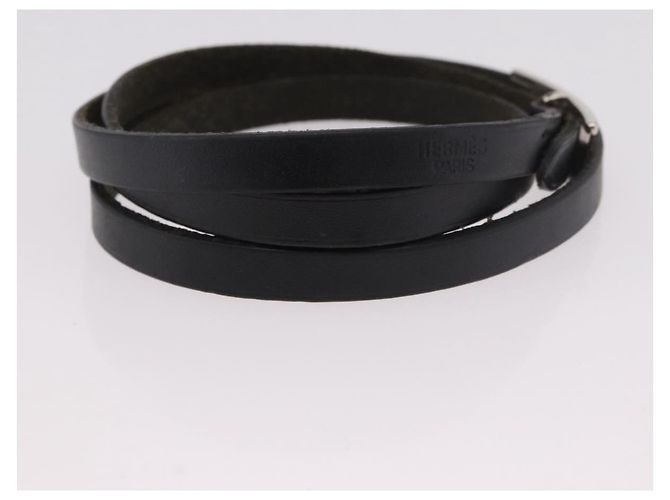 Hermès Hermes Hapi 3 Leder mit Metall Schwarz - Ansicht 5