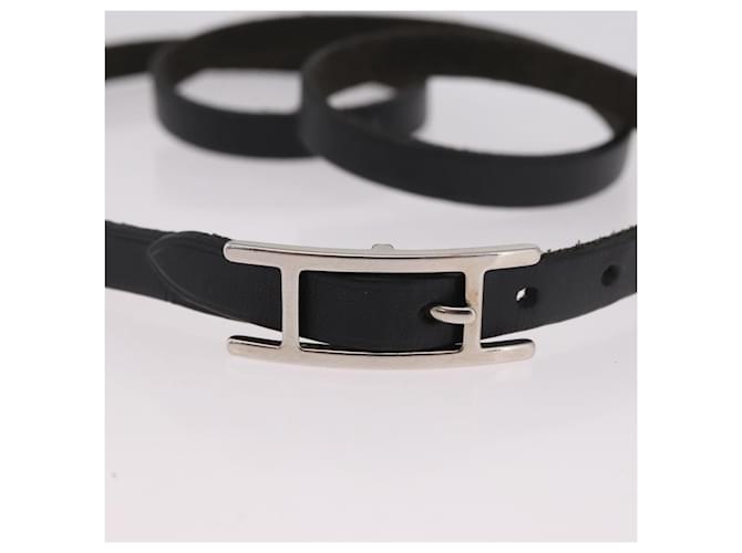 Hermès Hermes Hapi 3 Leder mit Metall Schwarz - Ansicht 6