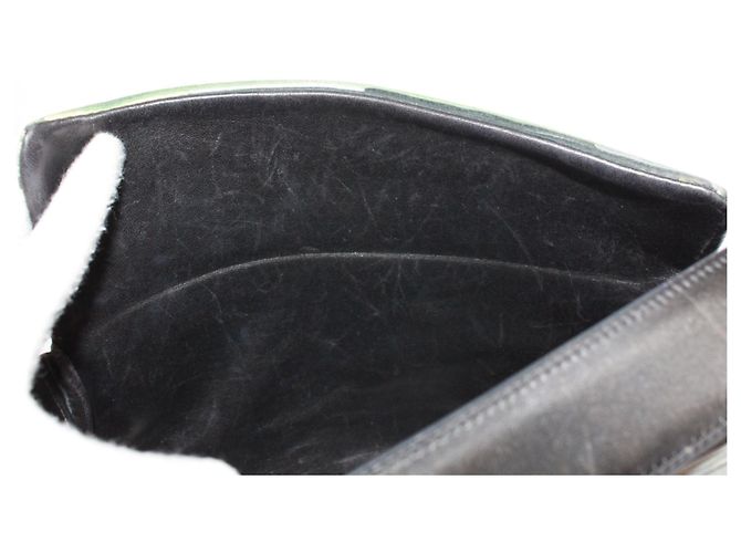 Hermès Borsa a Spalla Hermes Galonne Nero Verde - vista 12