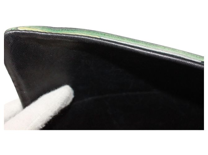 Hermès Borsa a Spalla Hermes Galonne Nero Verde - vista 13