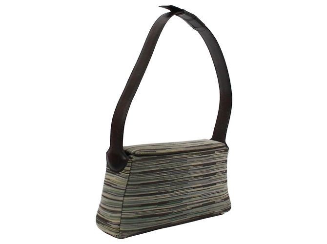 Hermès Borsa a Spalla Hermes Galonne Nero Verde - vista 2