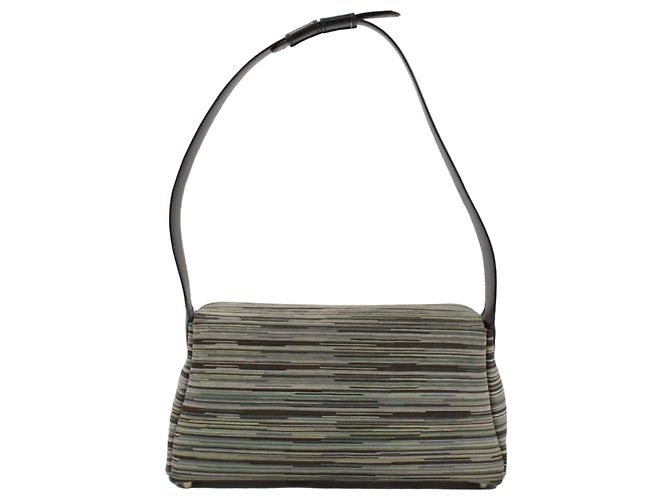 Hermès Borsa a Spalla Hermes Galonne Nero Verde - vista 3