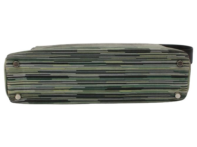 Hermès Borsa a Spalla Hermes Galonne Nero Verde - vista 4
