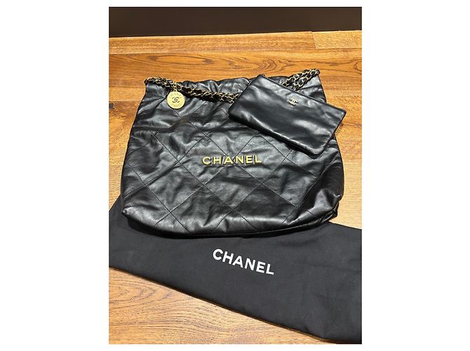Borsa Hobo Chanel 22 Large Nero - vista 11