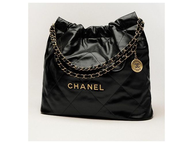 Borsa Hobo Chanel 22 Large Nero - vista 12
