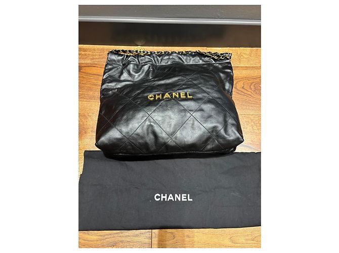 Borsa Hobo Chanel 22 Large Nero - vista 13