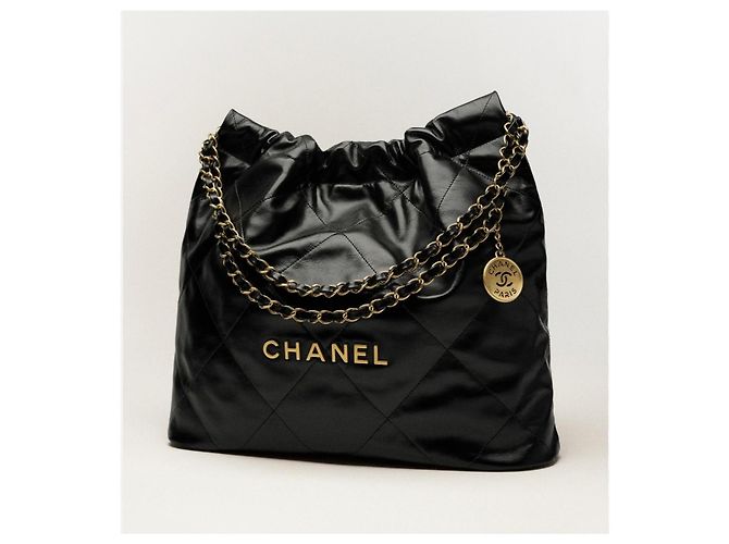 Borsa Hobo Chanel 22 Large Nero - vista 14