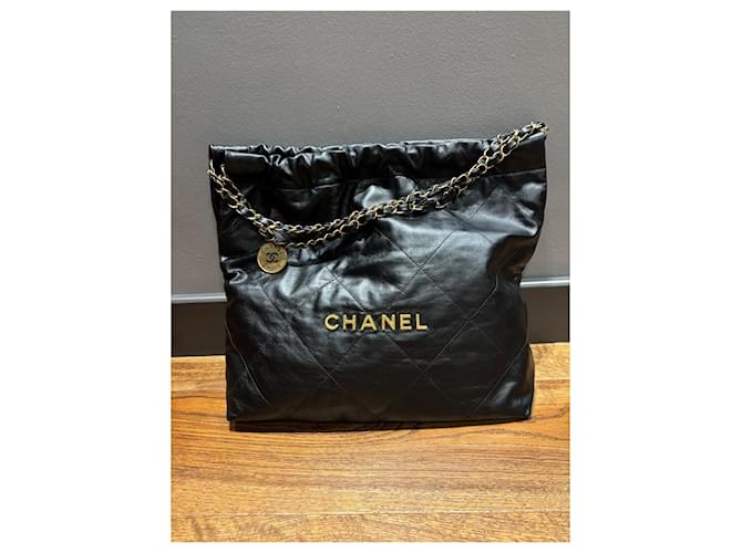 Borsa Hobo Chanel 22 Large Nero - vista 15