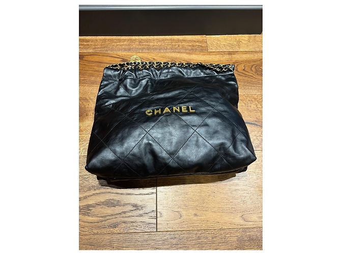 Borsa Hobo Chanel 22 Large Nero - vista 6