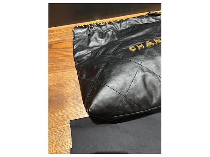 Borsa Hobo Chanel 22 Large Nero - vista 7