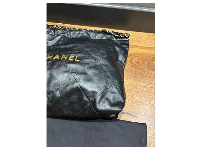 Borsa Hobo Chanel 22 Large Nero - vista 8