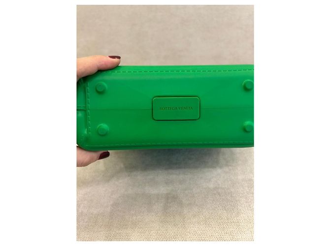 Arco Borsa a secchiello Bottega Veneta in gomma verde - vista 4