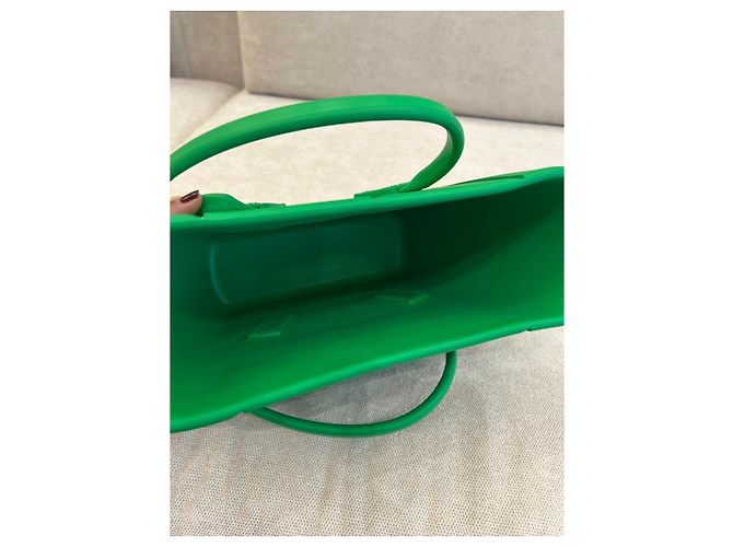 Arco Borsa a secchiello Bottega Veneta in gomma verde - vista 7