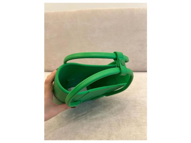 Arco Borsa a secchiello Bottega Veneta in gomma verde - vista 8