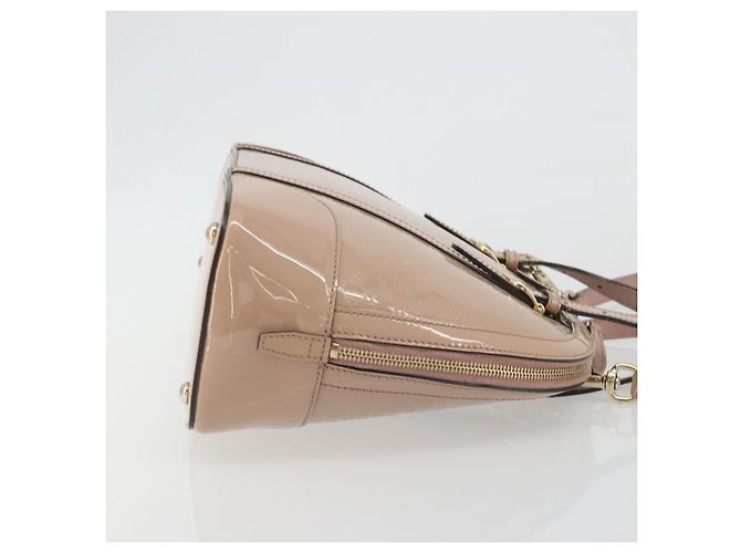 Gucci Nice Top Handle Microguccissima Lack Medium Beige - Ansicht 3