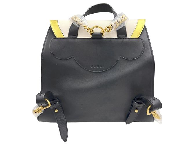 Zaino GUCCI GG Pearl Tricolor Nero Bianco D'oro - Ansicht 3