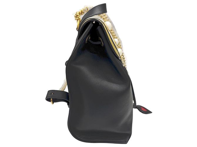 Zaino GUCCI GG Pearl Tricolor Nero Bianco D'oro - Ansicht 5
