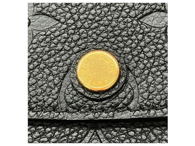Cartera Louis Vuitton Portefeuille Emilie Monogram Empreinte Negro Beige - vista 5