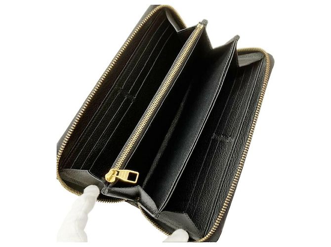 Zippy Louis Vuitton Monogram Empreinte Long Wallet Schwarz - Ansicht 6