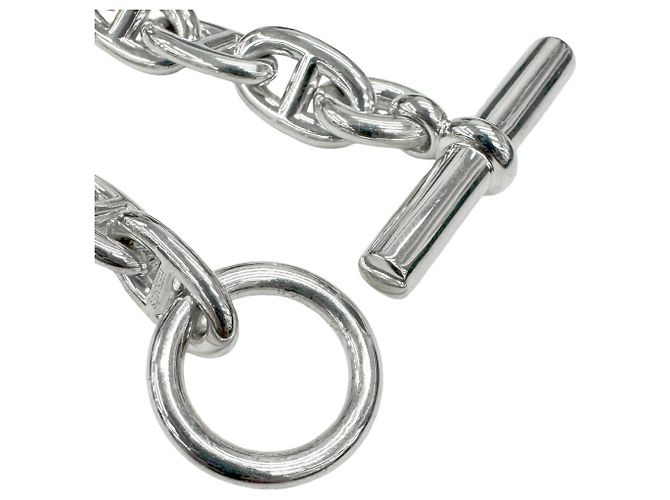 Hermès Bracciale Charm Hermes Chaine d'Ancre MM Argento - vista 4