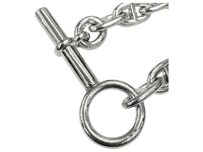 Hermès Bracciale Charm Hermes Chaine d'Ancre MM Argento - vista 5