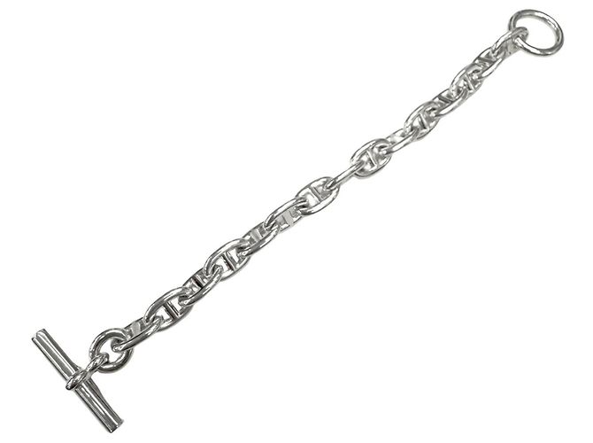 Hermès Bracciale Charm Hermes Chaine d'Ancre MM Argento - vista 6