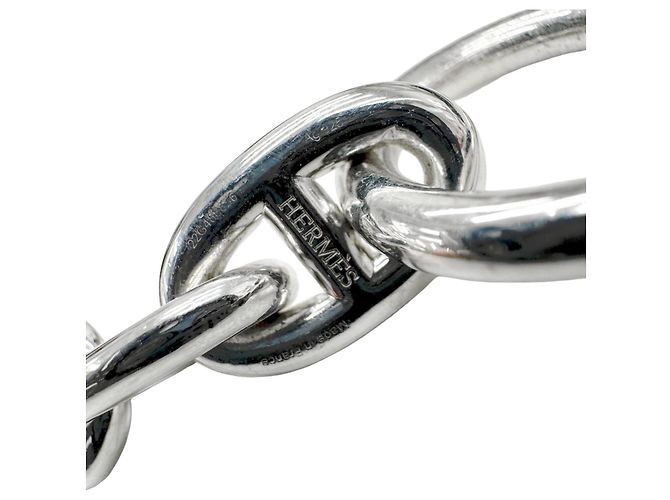 Hermès Bracciale Charm Hermes Chaine d'Ancre MM Argento - vista 7