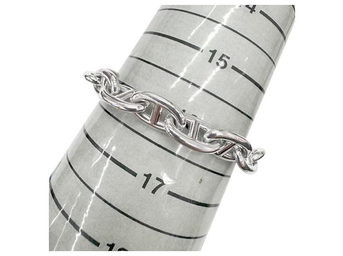 Hermès Bracciale Charm Hermes Chaine d'Ancre MM Argento - vista 8
