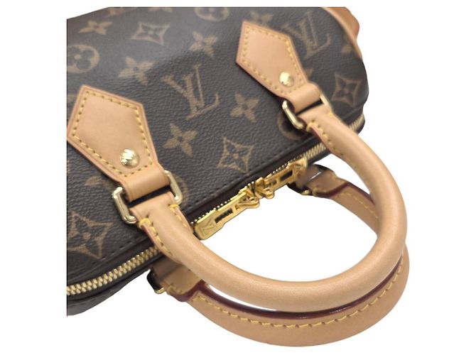 Borsa Louis Vuitton Speedy Bandoulière 20 Monogram Marrone - vista 11
