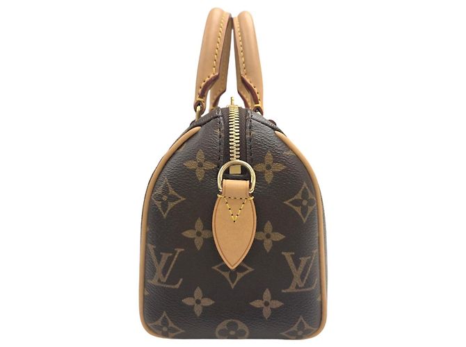 Borsa Louis Vuitton Speedy Bandoulière 20 Monogram Marrone - vista 3