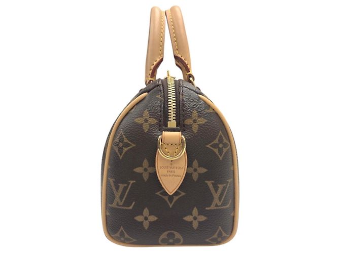 Borsa Louis Vuitton Speedy Bandoulière 20 Monogram Marrone - vista 4