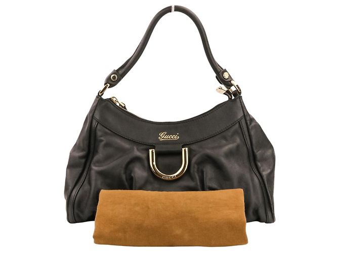 Borsa a spalla GUCCI in pelle Nero - vista 12