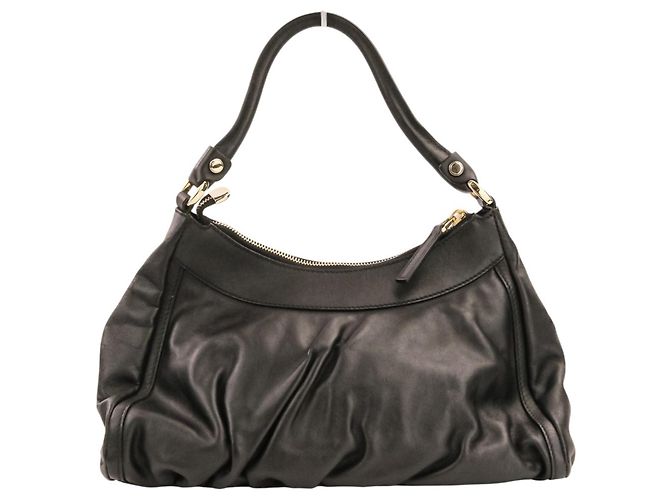 Borsa a spalla GUCCI in pelle Nero - vista 2