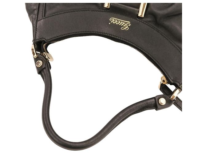 Borsa a spalla GUCCI in pelle Nero - vista 5
