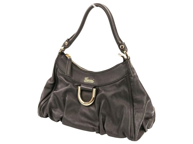 Borsa a spalla GUCCI in pelle Nero - vista 8